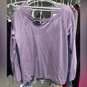 NWT CHASR Purple Burnout Long Sleeve